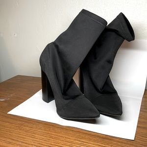 Tony Bianco Diddy Sock Boots in Black Lycra 🖤